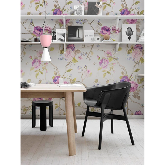 Jarielis Violet Roses Flowers Texture Wallpaper