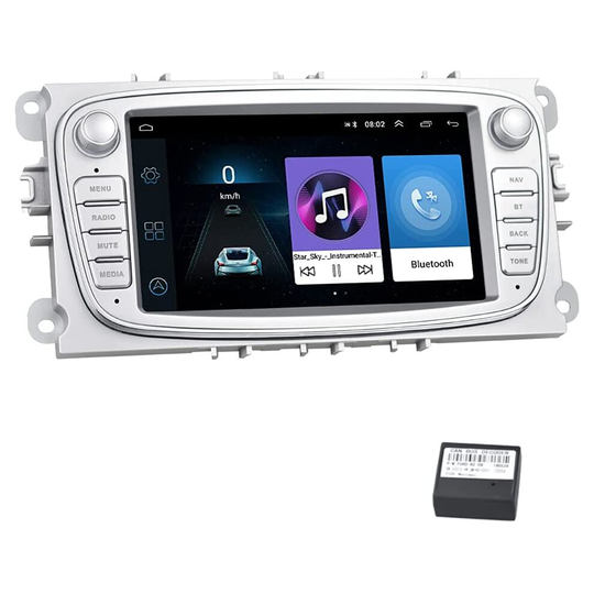 Android Car Radio for Ford CAMECHO 7" Car Stereo with Sat Nav Support WIFI/Bluetooth/FM Radio/Dual USB for Ford Focus Mondeo C-MAX S-MAX Galaxy II