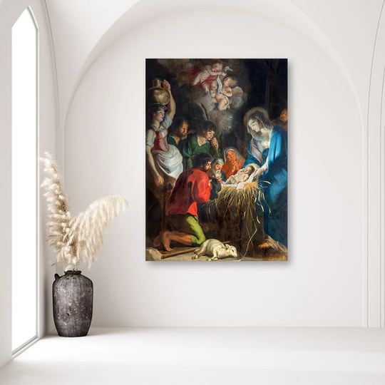 Canvas Print REPRODUCTION Christmas Antwerp