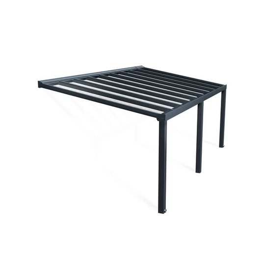 Palram - Canopia Canopia by Palram Stockholm Patio Cover 3.4 X 6.6 Clear - Grey