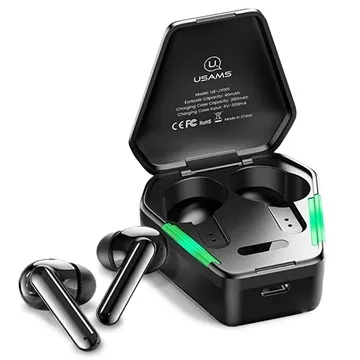 Usams JY01 Mobile Gaming TWS Headphones - Black / Green