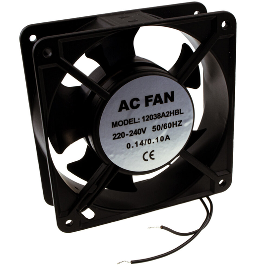 kenable Cooling Fan AC 220V 240V 120mm x 120mm x 38mm Ball Bearing for Floor Cabinet
