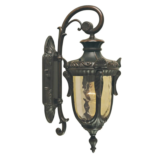 Elstead Lighting Philadelphia 1 Light Small Down Wall Lantern - Old Bronze