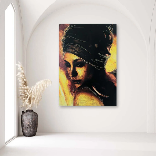 Canvas Print African Woman Brown