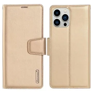 Hanman Mill iPhone 14 Pro Wallet Case - Gold