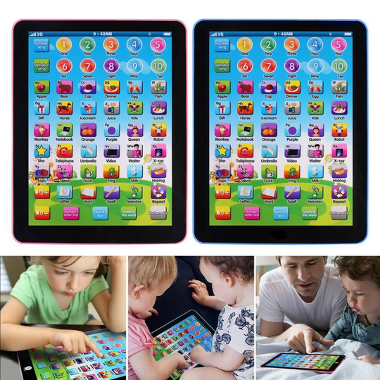 (Blue) Toy Phone Smart Baby Children Kids Educational Learn Iphone Mobile Ipad Gift USB