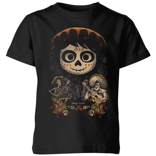 Coco Miguel Face Poster Kids' T-Shirt - Black - 3-4 Years