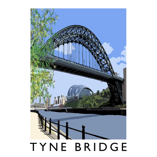 Tyne Bridge by Richard O'Neil - Graphic Art Print on Paper