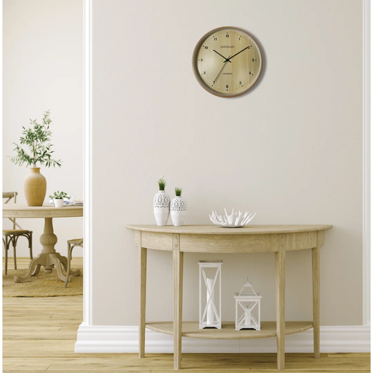 Wooden Effect 30cm Wall Clock