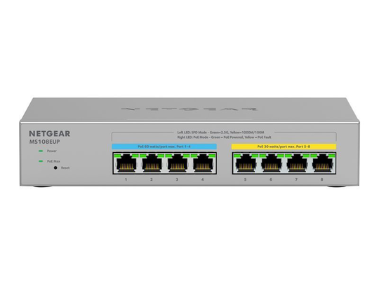 NETGEAR Plus MS108EUP - Switch - 8 Ports - Managed