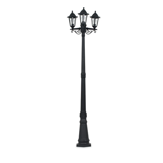Annalise Black 77.6'' H Hardwired Lamp Post