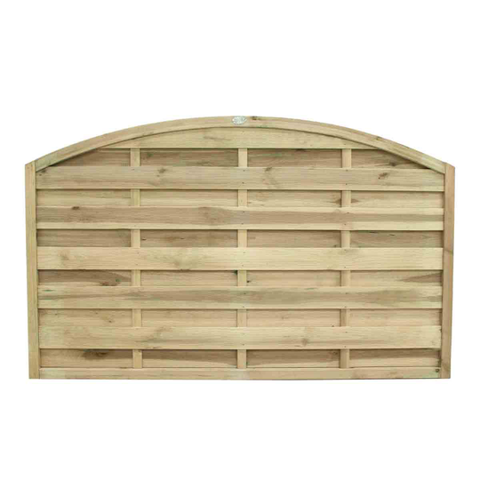 Forest Garden 3'7'' x 5'11'' (110 x 180cm) Decorative Europa Domed Fence Panel