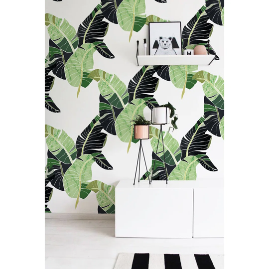 Lal Palm Leaves Wallpaper
