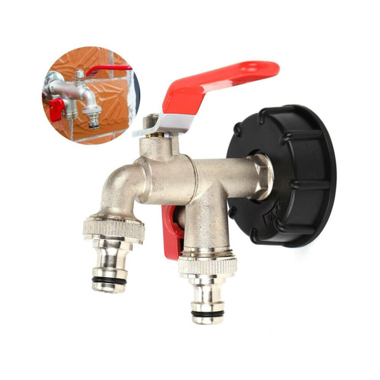 IBC Faucet Water Brass Tank Outlet Adapter Container Connector