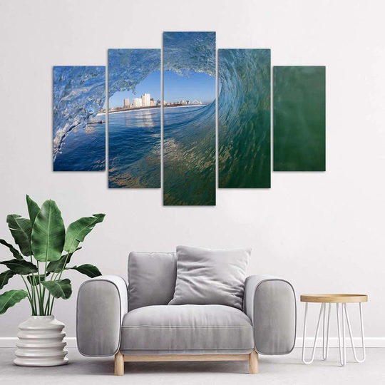 Canvas Print View Of The Ocean Wave