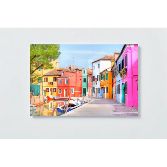 Fishing Village Magnetic Wall Mounted Cork Board