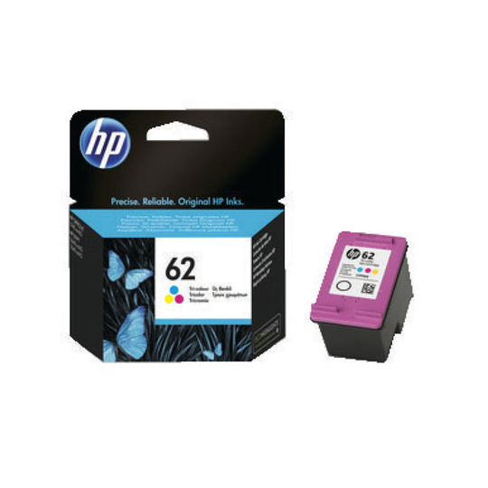 HP 62 Cyan/Magenta/Yellow Ink Cartridge C2P06AE HPC2P06AE