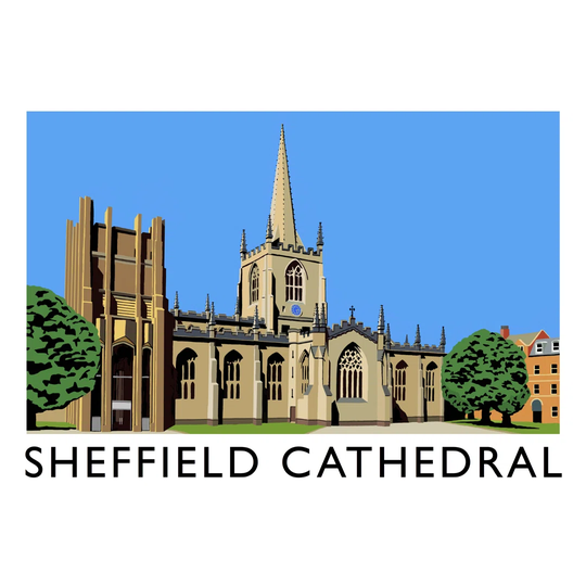 Sheffield Cathedral by Richard O'Neil - Graphic Art Print on Paper