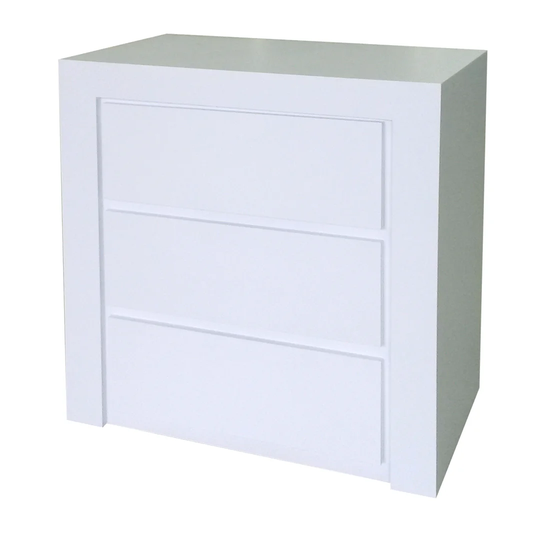 Birge 3 Drawer Bedside Table