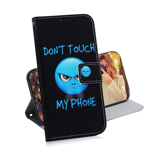 Phone Case For Nokia 1.4 magnetic wallet PU leather flip cover with Angry face