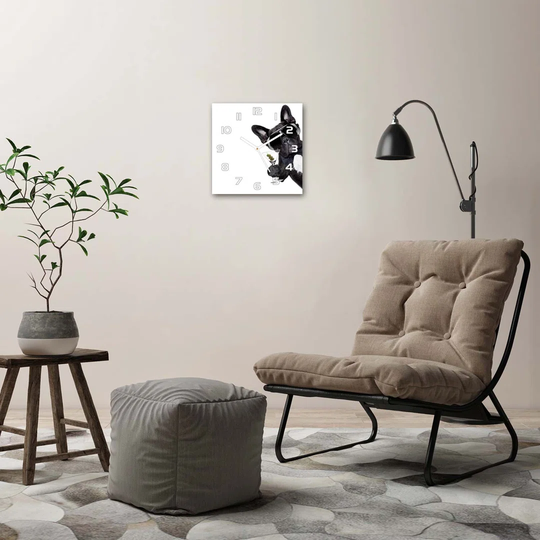 Dog with Martini Silent Wall Clock