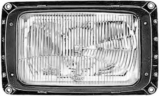 Headlight Halogen 1LG003434-187 by Hella Left/Right