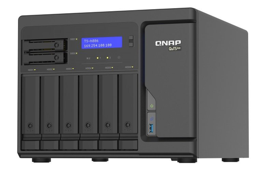 QNAP TS-H886-D1622-16G 72TB (6 x 12TB TOSH ENT) 8 Bay w/16GB RAM