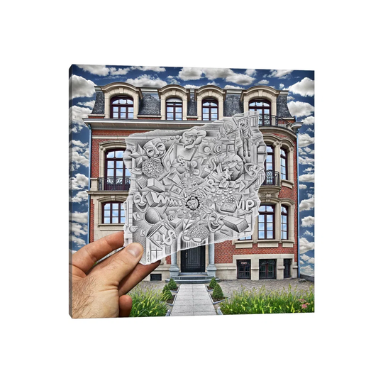 Pencil vs. Camera 71 - Creative Office by Ben Heine - Wrapped Canvas Graphic Art