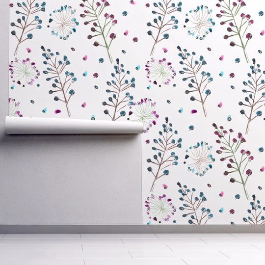 Ashier Girls Floral Wallpaper