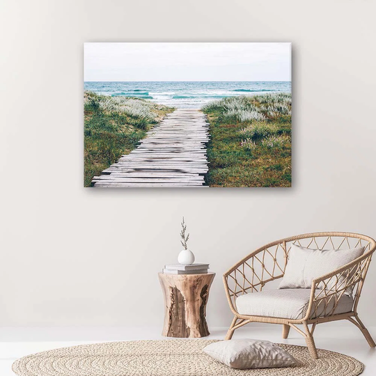 Canvas Print Path To The Beach Sea Nature