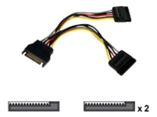 StarTech.com 6in SATA Power Y Splitter Cable Adapter - M/F