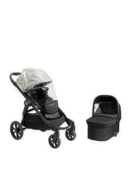Baby Jogger Select 2 Bundle - Frosted Ivory (stroller + cot + pvc + leather + belly bar), Ivory