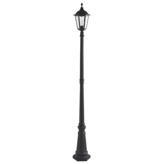 Shanghai Black/Clear 1 -Light 218Cm H Hardwired Lamp Post