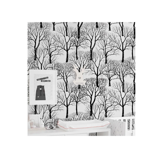 Cushing Trees Forest Woodlwoods Oldshool Wallpaper