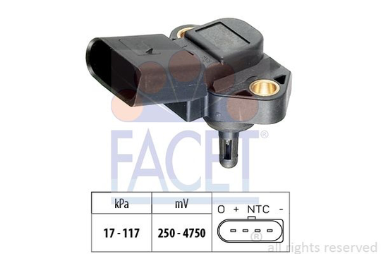 Air Pressure Sensor, height adaptation Made in Italy - OE Equivalent 103071