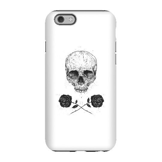 Balazs Solti Skull And Roses Phone Case for iPhone and Android - iPhone 6 - Tough Case - Matte