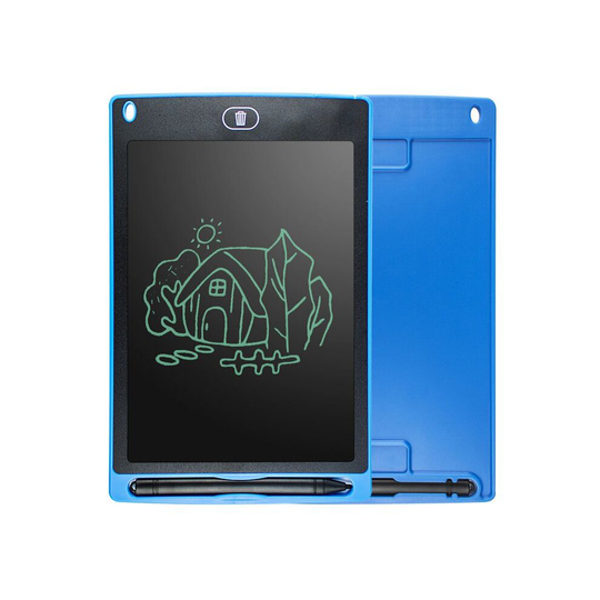 (Blue) 8.5'' Digital LCD Writing Drawing Tablet Pad Graphic Boards Notepad Writer Kids