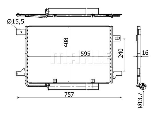 Condenser Air Conditioning 8FC351301-674 by BEHR