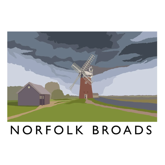 Norfolk Broads 2 by Richard O'Neil - Graphic Art Print on Paper