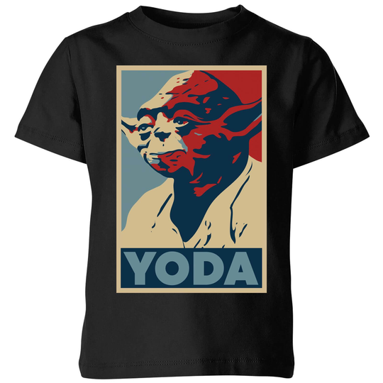 Star Wars Yoda Poster Kids' T-Shirt - Black - 3-4 Years