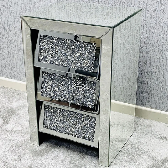 Mthimunye Mirrored Bedside Table