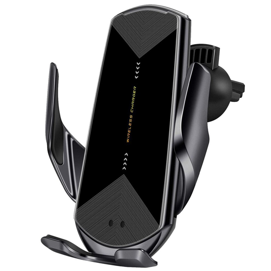 Q1 Smart Sensor Car Wireless Charger - Black