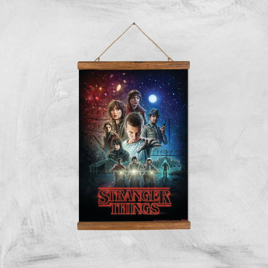 Stranger Things Season One Poster Giclee Art Print - A3 - Wooden Hanger