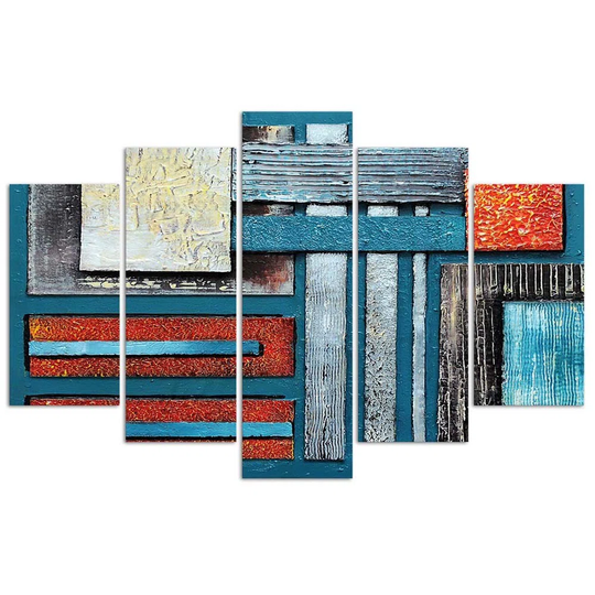 Canvas Print Coloured Abstract Brown