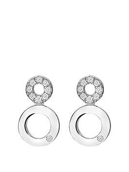 Hot Diamonds Balance White Topaz Earrings
