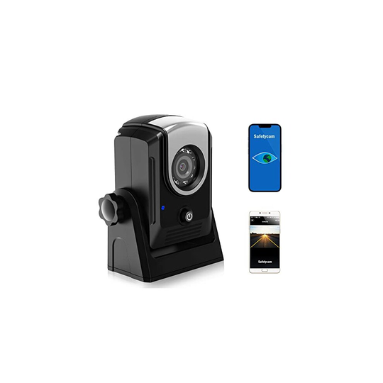 MHCABSR Wireless Backup Reversing Camera, WiFi Dash Camera Work with Phone IP68 Waterproof IR Night Vision Wide Angle Magnetic Rear View Parking