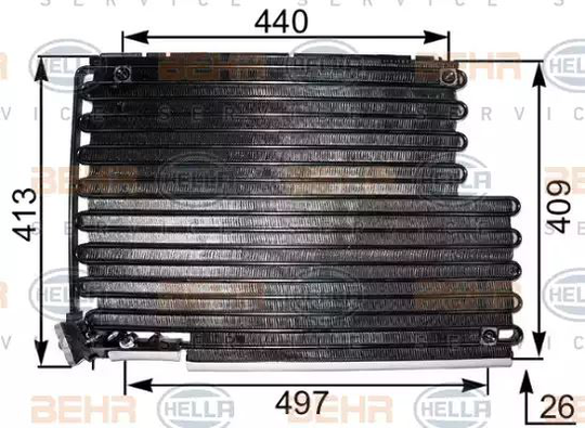Condenser Air Conditioning 8FC351301-311 by BEHR