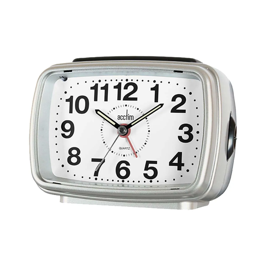 Acctim CK1338 Titan 2 Alarm Clock Silver