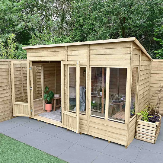 Forest Garden Oakley 10x6ft Overlap Pent Summerhouse
