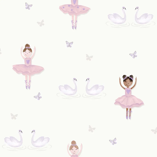 Holden Decor Ballerina Cream/Pink Wallpaper